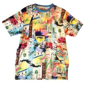 Surf Society by Drill Clothing Co‎ Short Sleeve Men's Shirt Size L Beach